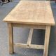 Renovated farmhouse dining table in raw wood from the 20th century 185cm