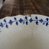 Compotier faience Saint-Amand Nord Barbeau iron earth late nineteenth early twentieth