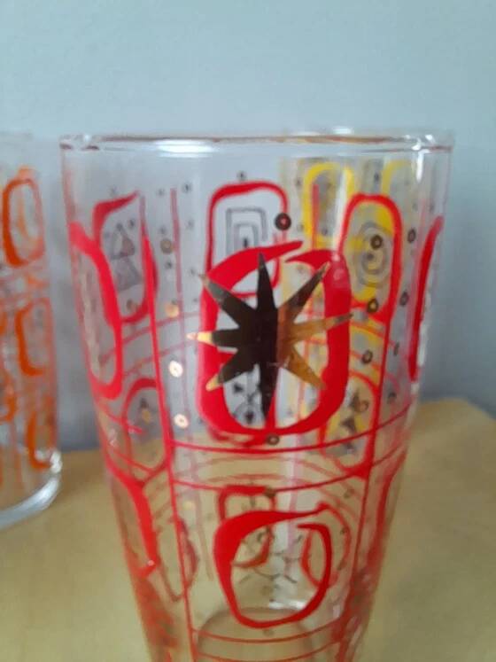 Glasses for orangeade 1960