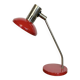 Vintage red east german table lamp from aka leuchten, 1970s