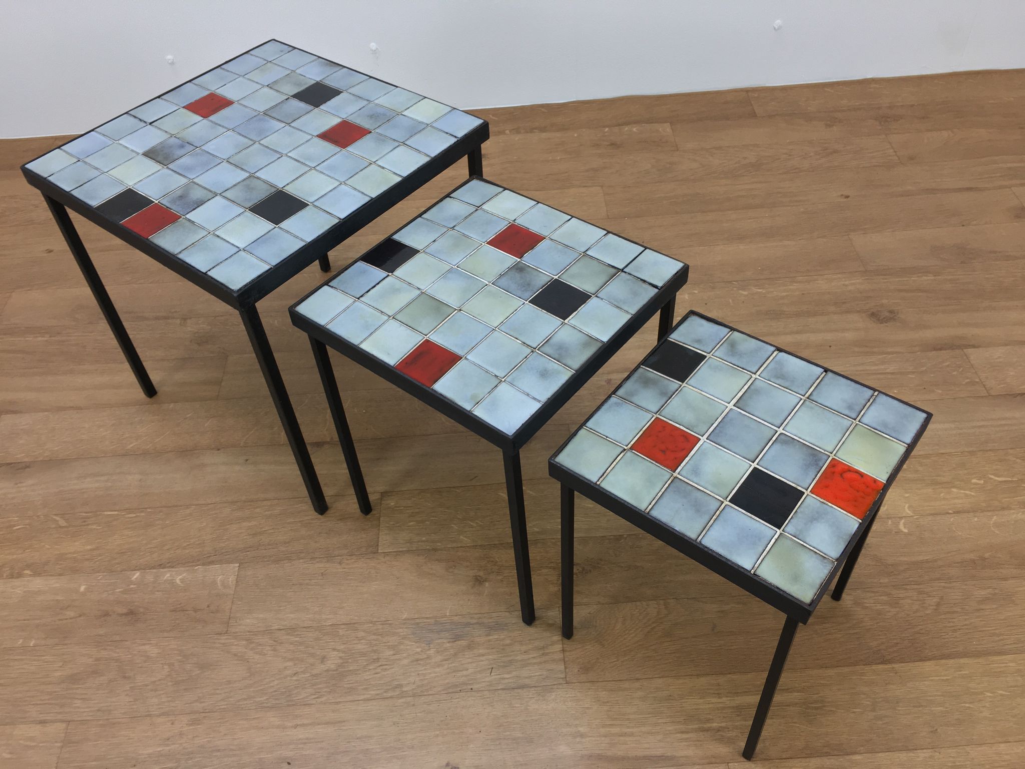 Mado Jolain nesting tables ceramic 1960