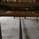 Table de ferme rustique en chêne. 2m35