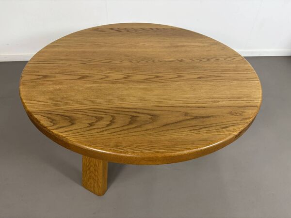 Table basse ronde en béton brut Round Oak