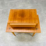 Scandinavian bedside table 50s blond wood