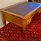 Louis XVI desk in cherry wood and gilded bronzes