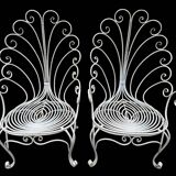 Set de 2 fauteuils Provençaux en fer forgé des années 60