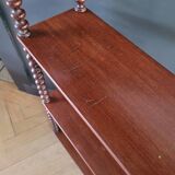 Mahogany "bobbin turned" beaded wood shelf