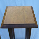 Art deco side table in varnished wood