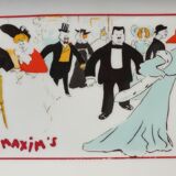 Porcelain cake dish Maxim's Paris