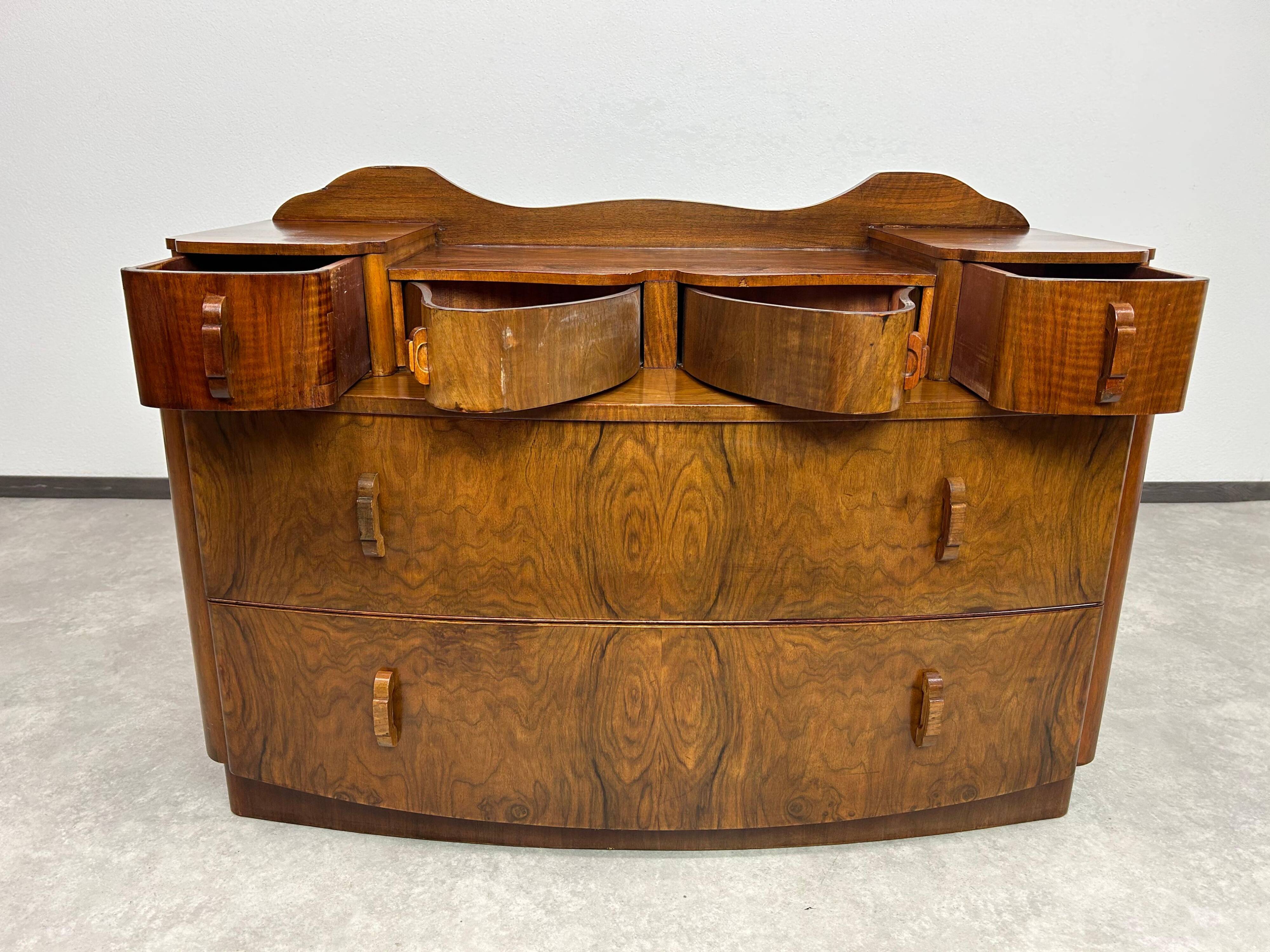 Art Deco walnut sideboard