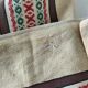 Nappe et 12 serviettes de style basque monogrammées MB