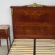 Mahogany bedside, marble incarnate of turquin, late nineteenth century