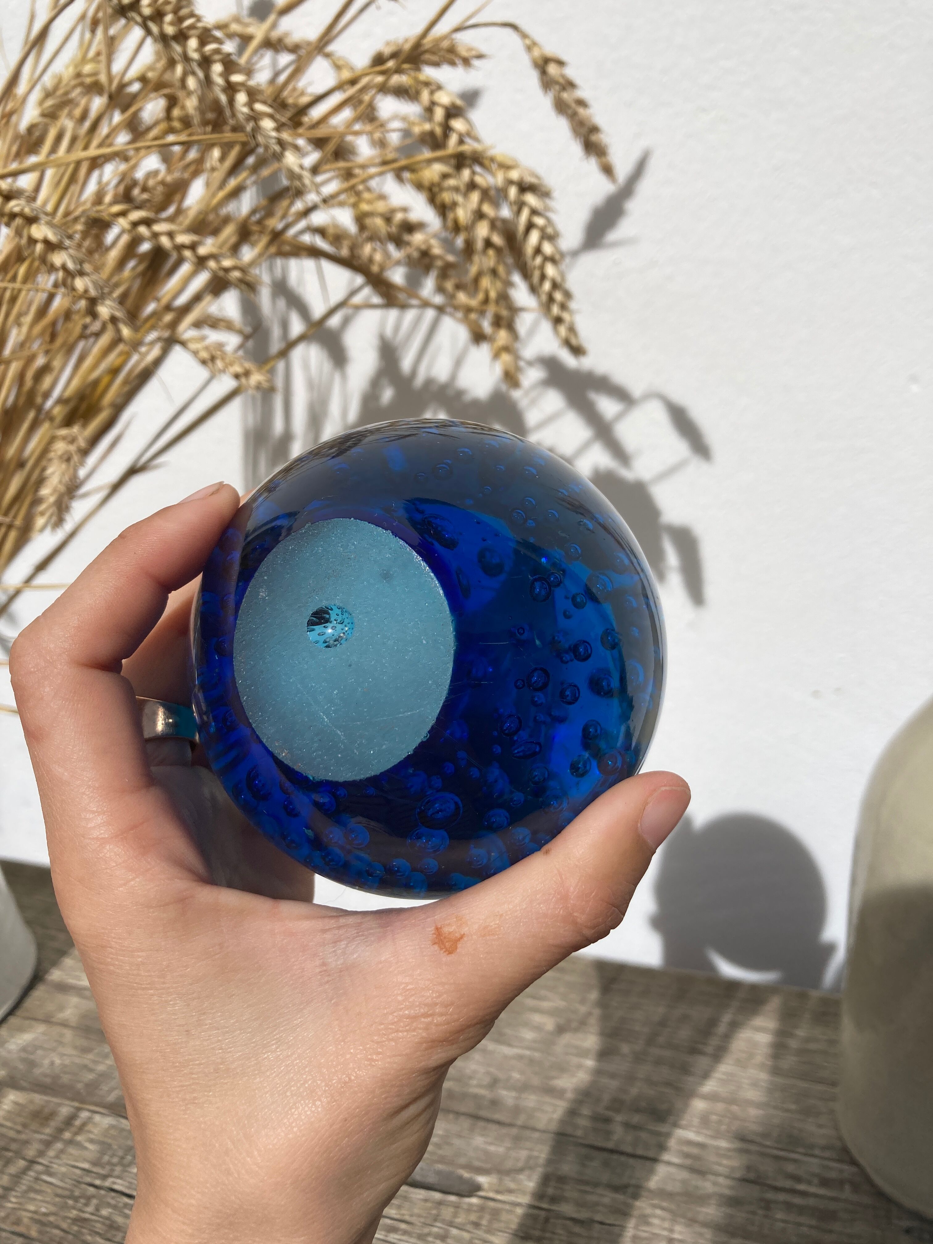 Blue ball sulphide paper press