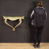 Lacquered and painted Italian console