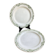 Duo assiettes Terre de fer Art Deco Badonviller
