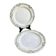 Duo assiettes Terre de fer Art Deco Badonviller