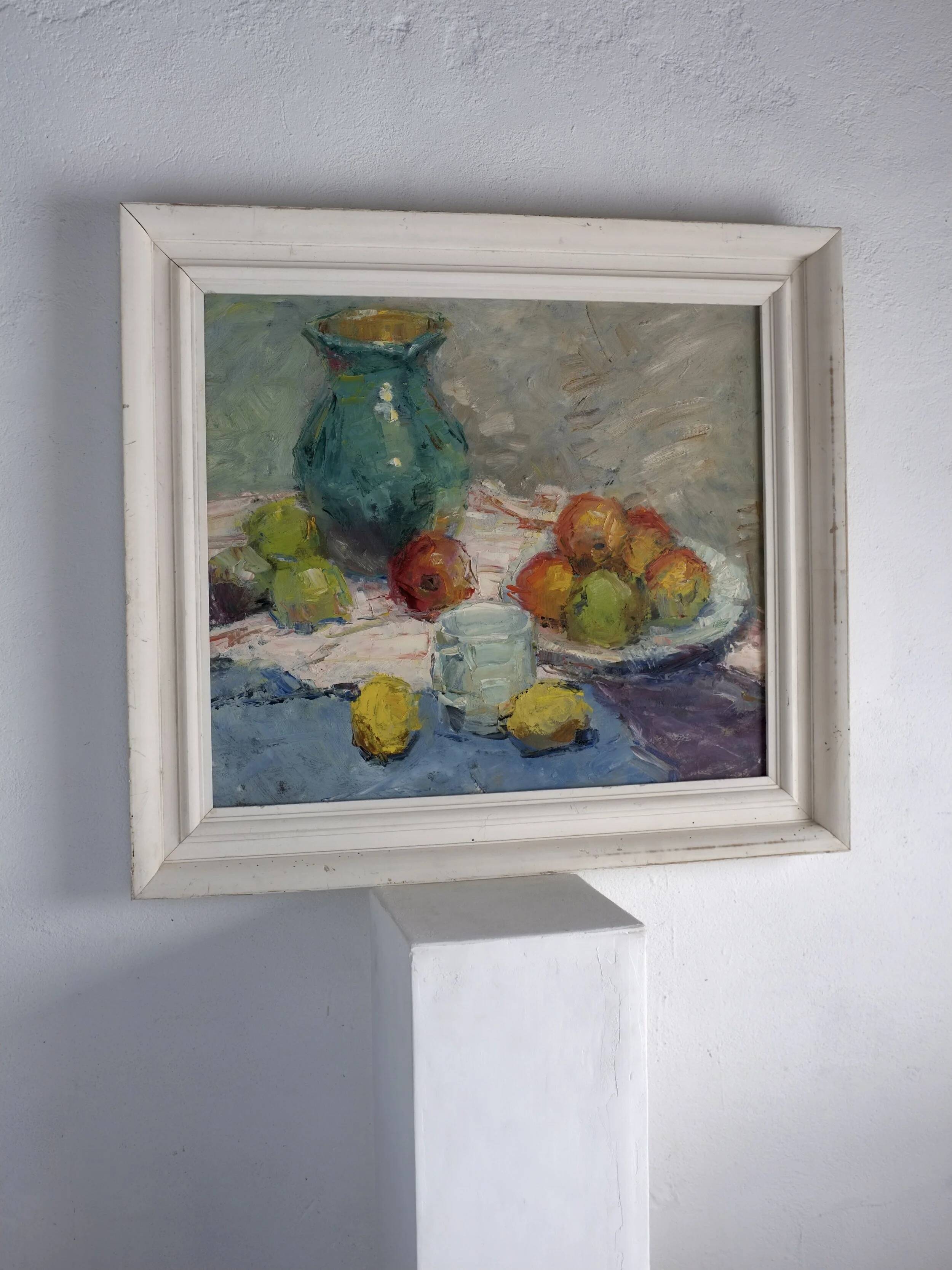 Vintage still life oil painting | Leonid Moshenkov | 1980s