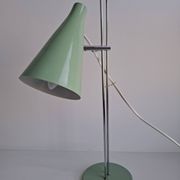 Josef Hůrka for Lidokov Midcentury Modern Table Lamp in Green Metal