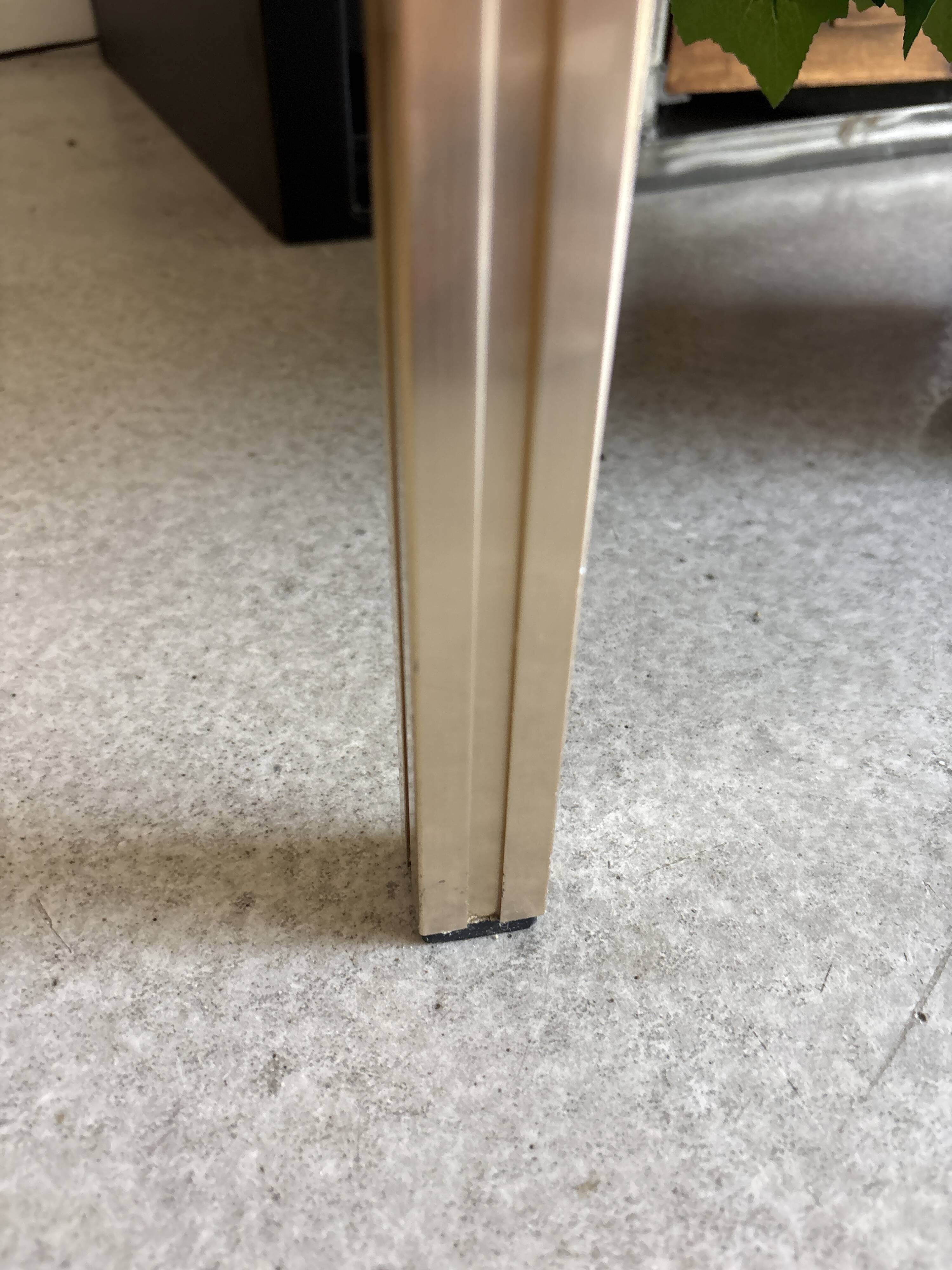 Brass table / Glass design Pierre Vandel Paris
