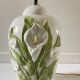 Lampe italienne fleurs d'arum vintage