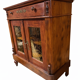 Solid pine display cabinet from the early 20th century, Dutch.