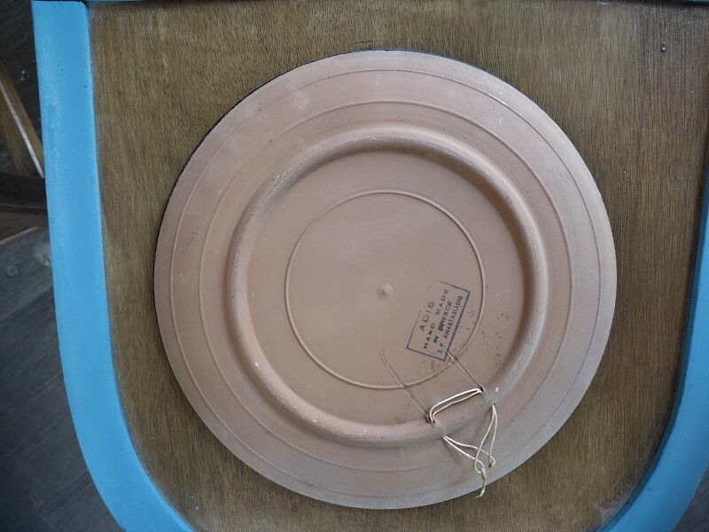 Flat plate Adis Anatasiadis ceramic clay Beard Grape Old dp 072272