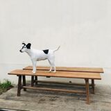 Massive larch farm bench