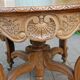 Napoleon III oak table with three extensions, 12 settings, late 19th century.