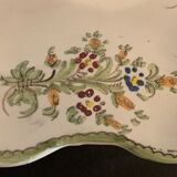 Polychrome earthenware dish signed large model