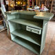 Ensemble bar et tabourets vintage en rotin