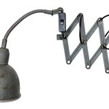Grey Industrial Gooseneck Scissor Wall Lamp from Elektroinstala, 1960s