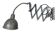 Grey Industrial Gooseneck Scissor Wall Lamp from Elektroinstala, 1960s