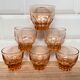Set of 6 Luminarc pink star lenses