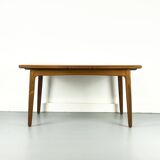 Table de Salle à Manger Extensible en Teck par Svend Aage Madsen pour K. Knudsen & Son, Danemark, années 1960