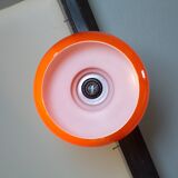 1970 orange opaline pendant light