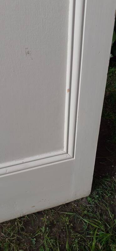 Communication door 1 translucent glass H233.5xL84.5cm old 20th century