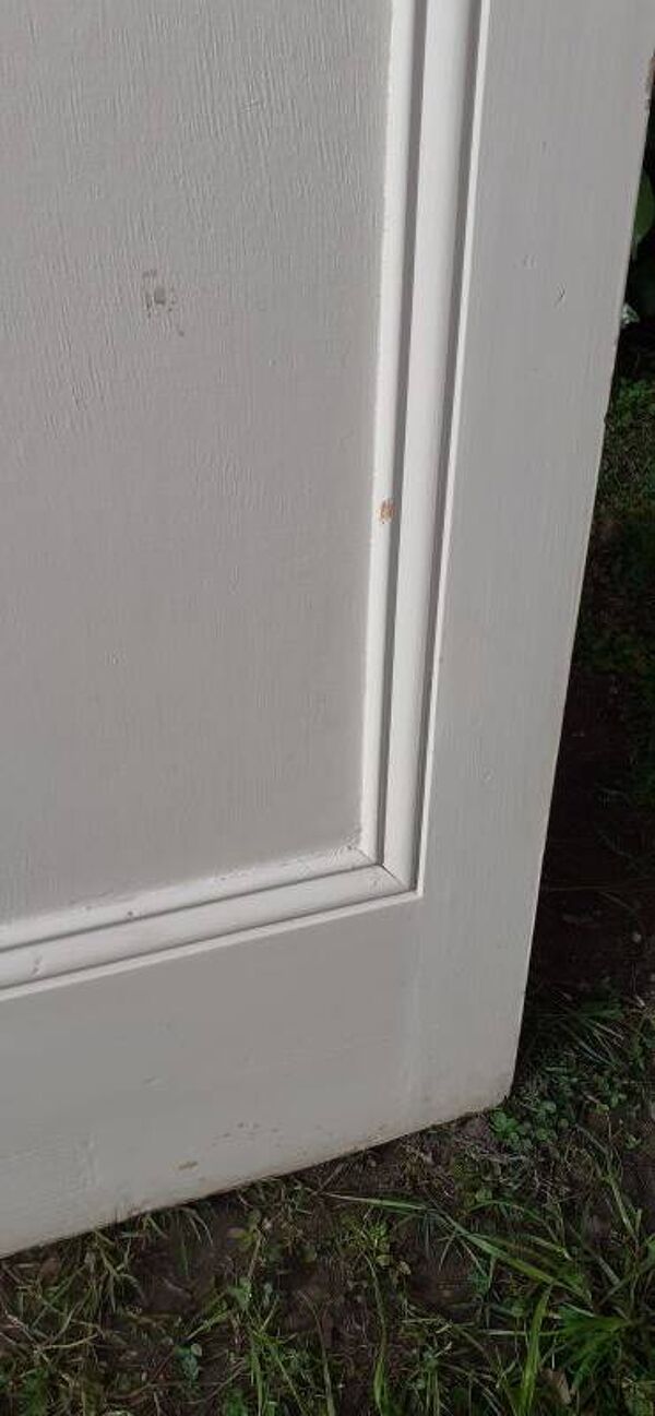 Porte communication 1 vitrée translucide H233,5xL84,5cm ancienne XX°