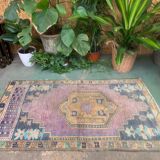 Tapis turc oushak 143x80 cm vintage
