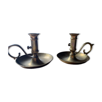 Set of two candle holders