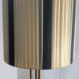 Floor lamp in brass and fabric 50s