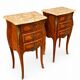 Paire de table de chevet style Louis XV en Bois de Rose