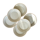 Set of 6 porcelain dessert plates