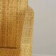 Fauteuil en bois et rotin tressé