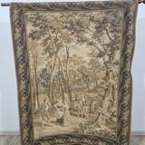 Tapestry with an idyllic forest scene