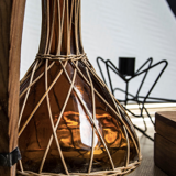 Pitcher jug amber Wicker Georgette