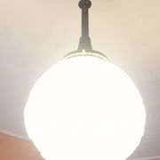 Chandelier with peacocks signed Muller and brothers in Lunéville