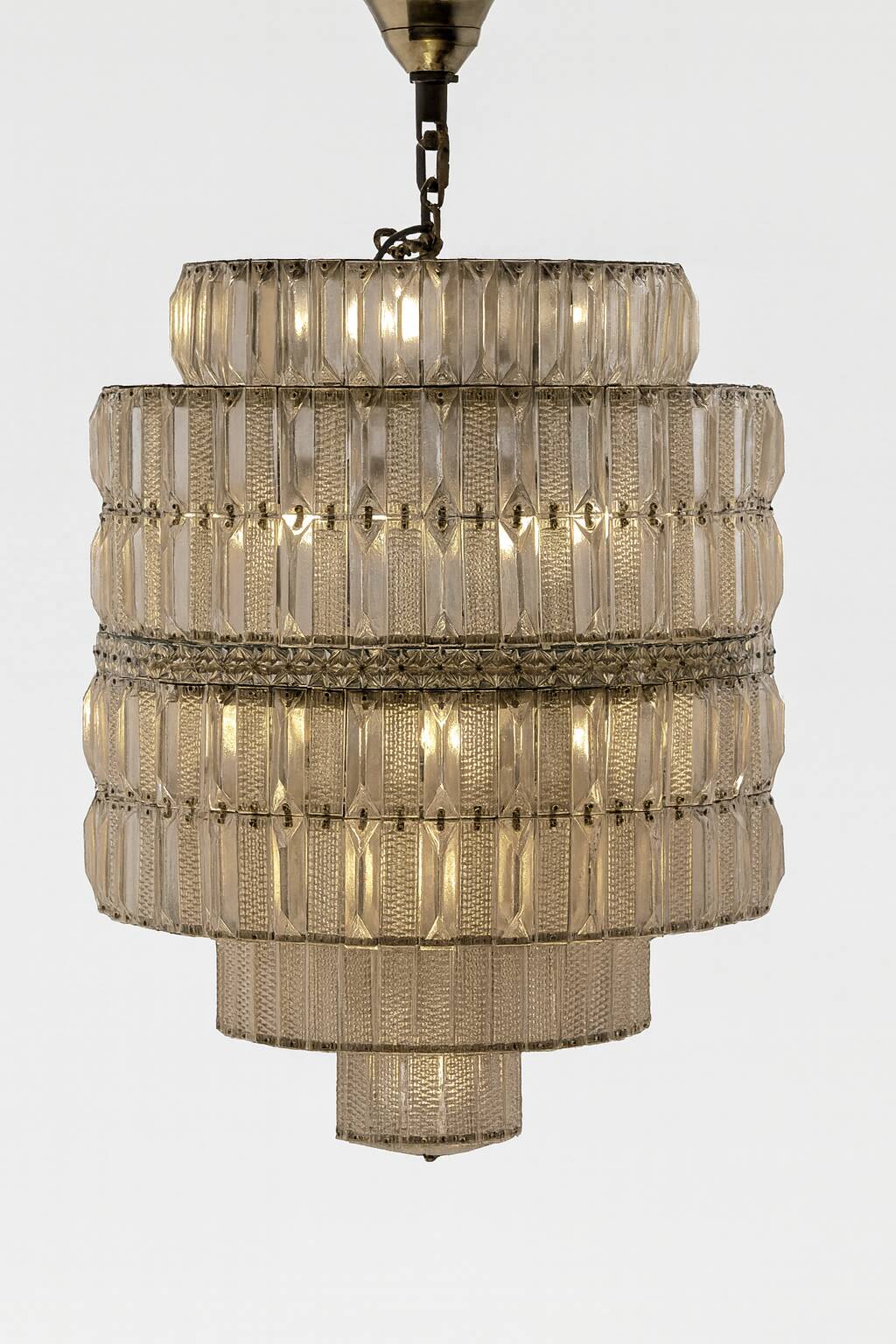 Tiered Crystal Chandelier, 1960s, Czechoslovakia