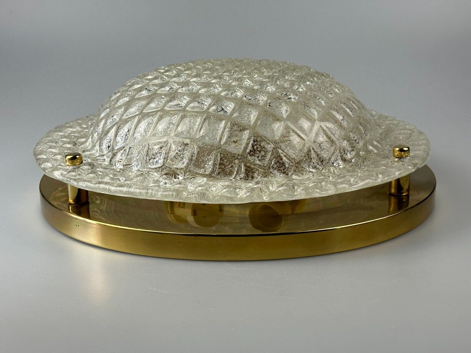 60s 70s Plafoniere ceiling lamp by Fischer Leuchten Germany Space Age