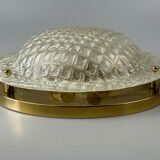 60s 70s Plafoniere ceiling lamp by Fischer Leuchten Germany Space Age