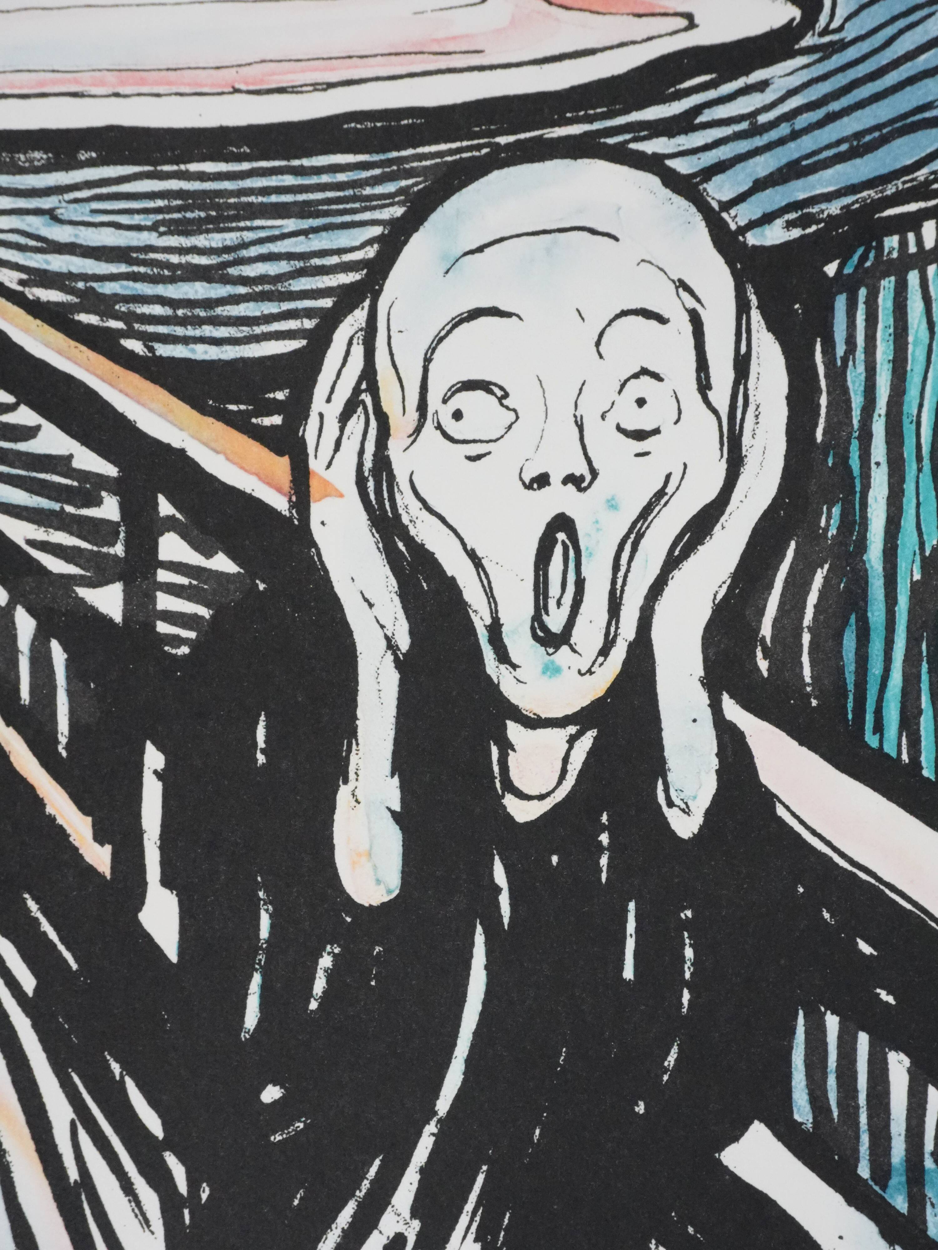 Edvard Munch: The Scream, signed lithograph